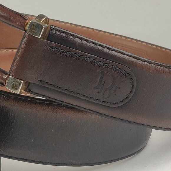 Vintage Stamped Christian Dior Aniline Leather Belt main image 10